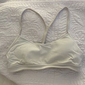 Women's White Sports Bra